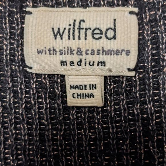 Aritzia Wilfred | Metallic Silk and Cashmere Balzac Sweater - Picture 6 of 7